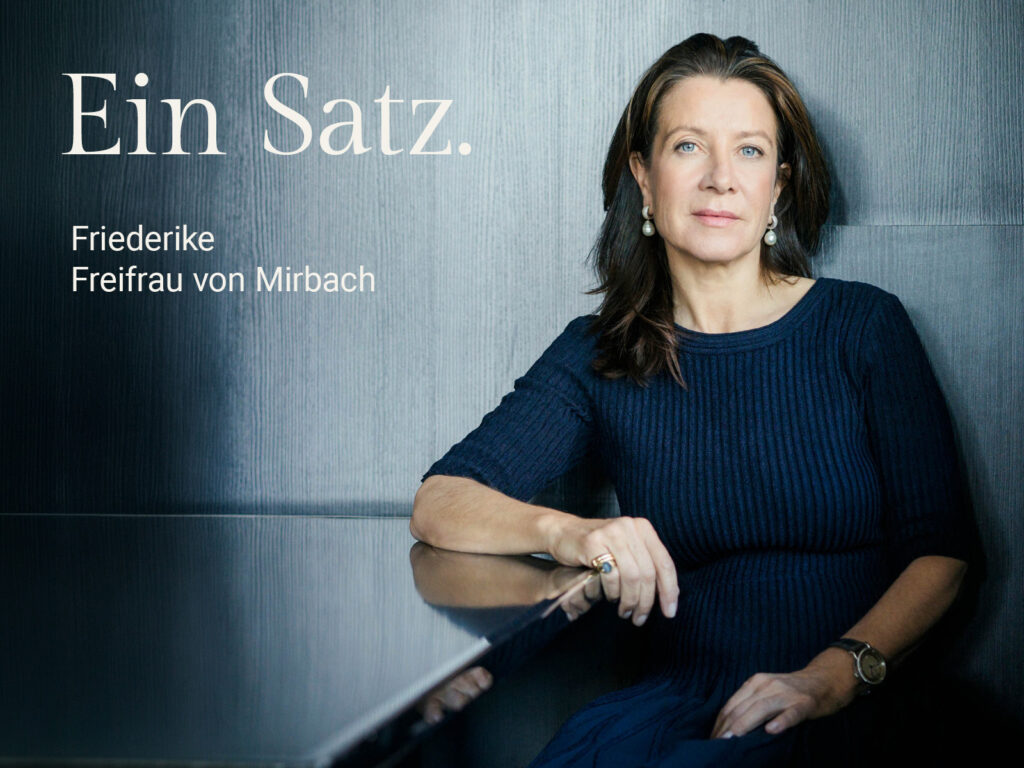 Ein Satz. Friederike von Mirbach